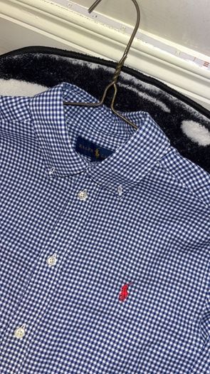 Polo Ralph Lauren Kids  Long Sleeve Striped Shirt Kids 14 16 Blue Stripe