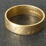 Old Irish ring- band  18k 750 Image 2