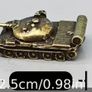 Miniature brass Soviet Russian T-55 tanks (4) aprox scale 1/350- 1/400 . Image 3