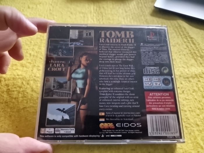 Tomb Raider 2 II PlayStation1 Ps1 PlayStation2 Ps2 games Original