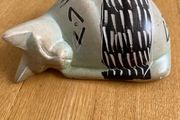 Soapstone Sleeping Stylised Cat
