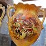 2 Beautiful Antique Two-Handled Pedestal Farm Vases, Postage Available or Collection Image 2