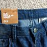 H&M blue leopard slim jeans size 27 Image 3
