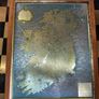 Antique framed Colour Map Ireland Made in Ireland Image 2