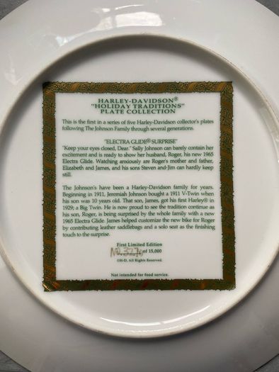Harley Davidson Holiday Traditions Plate Collection