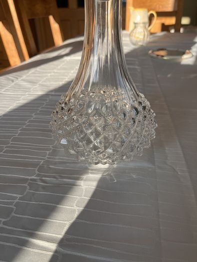 Vintage French Crystal Decanter with Stopper (Longchamp)