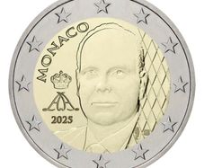 Monaco 2 Euro Regular National Coin 2025. Uncirculated.