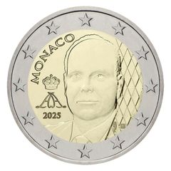 Monaco 2 Euro Regular National Coin 2025. Uncirculated.