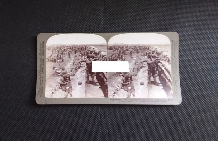 Royal Munster Fusiliers : Boer War : Stereoscopic Photo Card 1900s