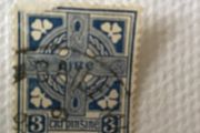 Definitive 1922 Irish stamp - Celtic Cross