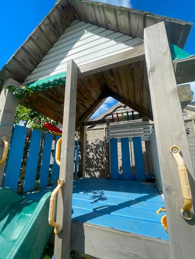 Wooden jungle gym