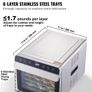 NEW SALE |  6 Trays Food Dehydrator Machine Stainless Steel 700W Jerky Fruit Drying Image 3