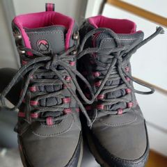 Gelert walking boots - grey and pink - size 35.5