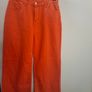 Orange Cotton Jeans Image 3