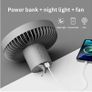 BRAND NEW Stand Air Cooling Fan with Night Light Outdoor Camping Image 5