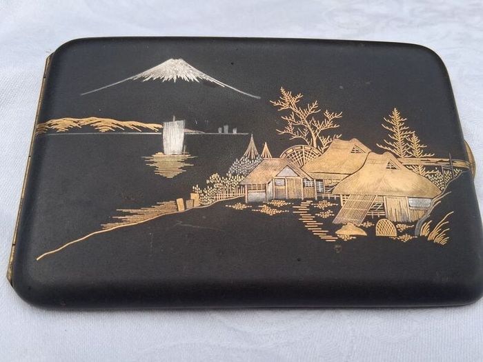 Damascene Komai 24kgold Inlay Meiji Period Case