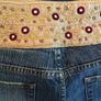 NEXT Embroidered Cropped Jeans 12    Jewelled Waistband Image 9