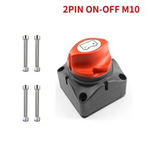 Car Van Truck Camper Battery Disconnect Switch 48V 24V 12V Cut Off 2 Position 2 Pin M10 275A Battery Connection Switch For Marine Boat