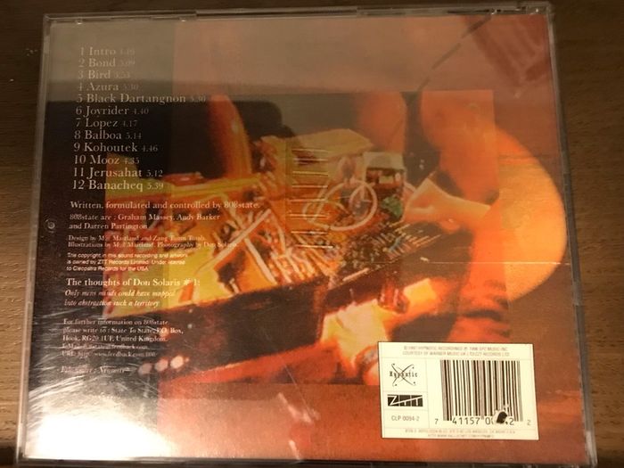 The 808state compact disc DON SOLARIS    CD