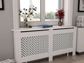 Radiator Cover White 172x19x81.5 cm MDF