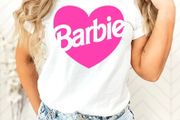 Barbie t-shirt Malibu Beach Graphic Tee, Premium Crewneck T-shirt Heart Baby Doll Let's Go Party  t-shirt for adults and kids