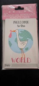 30 Baby girl moment cards