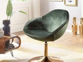 Chair Upholstered Chair with Armrests  gold base Designer inspired  Swivel Chair High Quality