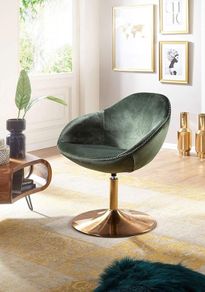 Chair Upholstered Chair with Armrests  gold base Designer inspired  Swivel Chair High Quality