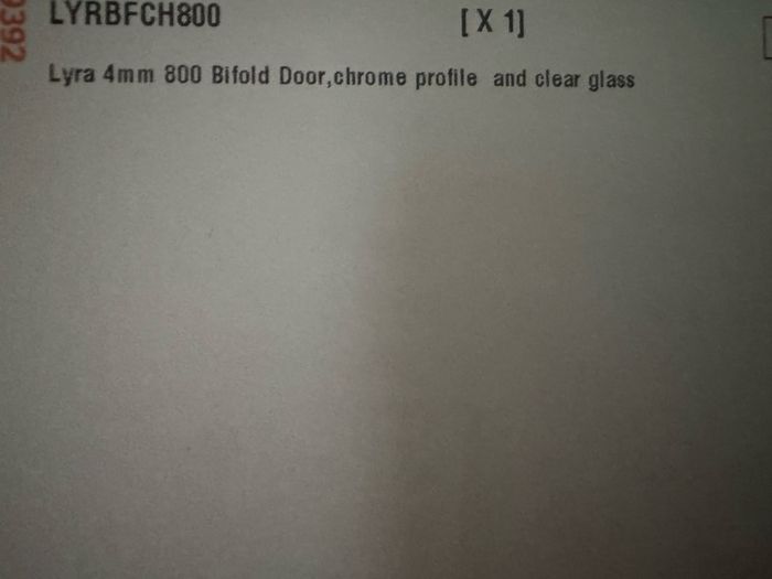 Bifold Shower Door ,Chrome .New in box