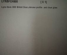 Bifold Shower Door ,Chrome .New in box