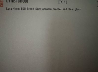 Bifold Shower Door ,Chrome .New in box