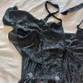 Black Floral Dress Image 3