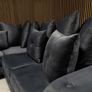 Olympia Grey Corner & 3+2+1 Plush Fabric Sofa Image 4