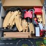 Kids Wooden Train Set Image 2