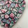 Handmade framed Heart in Pique Assiette Image 3