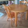 Pine extendable table & 4 chairs Image 2