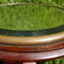 Victorian Wood and Brass Swivel Wall Mirror Image 4