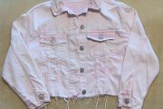 ZARA pink denim jacket Age 9
