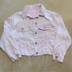 ZARA pink denim jacket Age 9