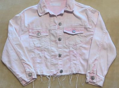 ZARA pink denim jacket Age 9