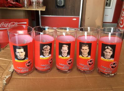 Coca Cola German football team large glasses