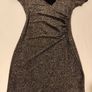 APRICOT Metallic Bodycon Wrap Mini Dress. Size 10 Image 2