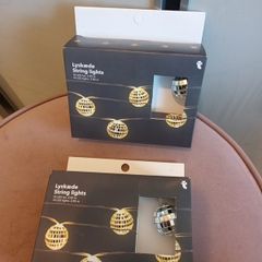 2 x boxes glitterball string LED lights