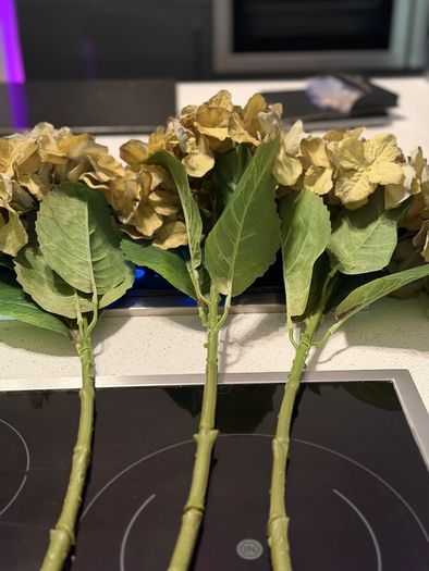 Large Artificial Hydrangeas & Sedum Stems