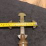 19 th century amazing brass bishops crosier top in the form of a cross Image 6
