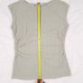 Marks & Spencer Sage Muted Green Textured Smocked Shirred Gathered Side Bodycon Sleeveless Top 14UK/42EU Image 9