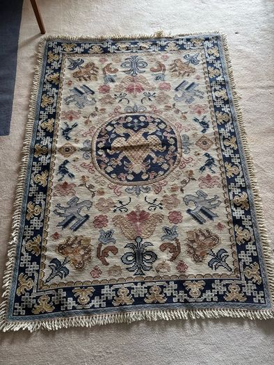 Rustic Wool Floor Rug