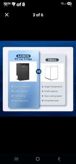 Aaobosi 83L 12v fridge