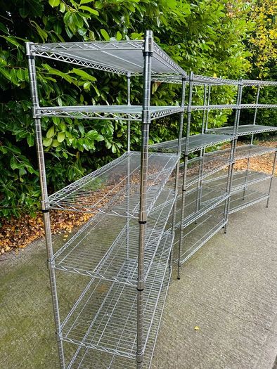 Stainless Steel Shop Shelving - Display Racking - Like New - Very Strong