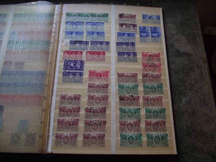 A mixed collection of used stamps, presented in the stock book #3